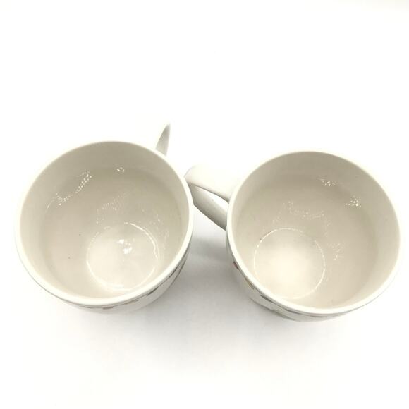 My Christmas Coffee Tea Mug Cup Christmas Tree & Lights Around Rim Set of 2 - Picture 3 of 6